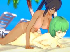 [Senran Kagura] Futa Homura x Hikage(3d hentai)