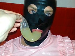 Cum Filled Condom 12, Cumshot, Semen, Bukkake, Mask, Latex