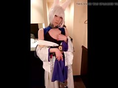 Cosplay Masturbation (Kaga) Mikazuki 010