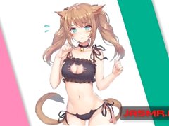 SOUND PORN Tsundere catgirl pleases her master Japanese ASMR