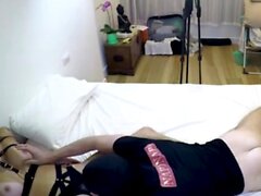 Ebony shemale fucking guys ass after getting a blowjob