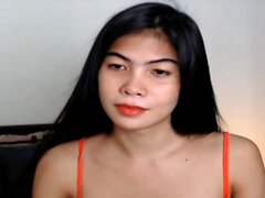 Pretty Tranny Pinay Babe Masturbating On Webcam