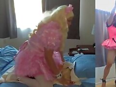 Sissy Candy Fucks Her Dildos Splitscreen Compilation