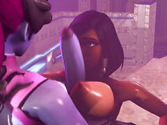 Pharah, 3d futanari