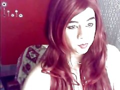 Redhead webcam tranny masturbation